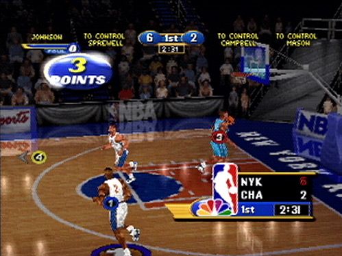 NBA Showtime: NBA on NBC screenshot 3 for Sega Dreamcast